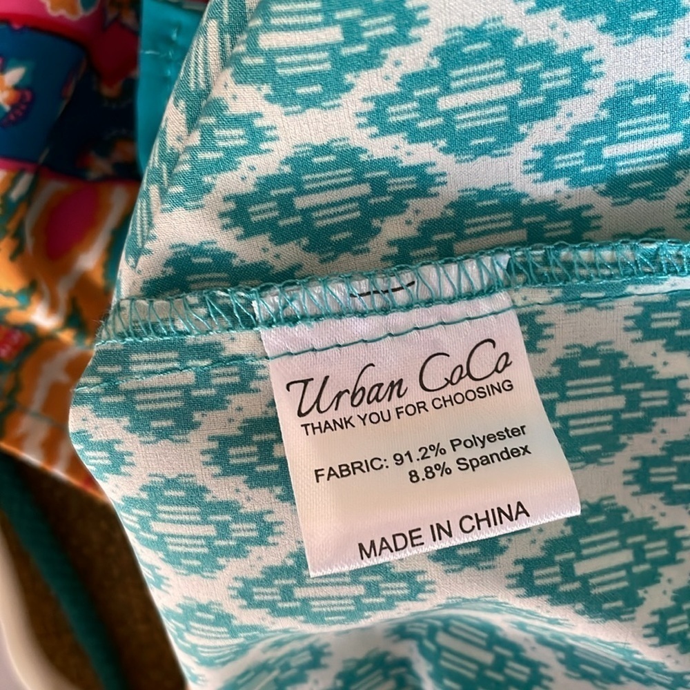 Urban CoCo Tunic Mini Dress Size XL Multicolored BohoStyle Ethnic Inspired Print - Picture 10 of 12